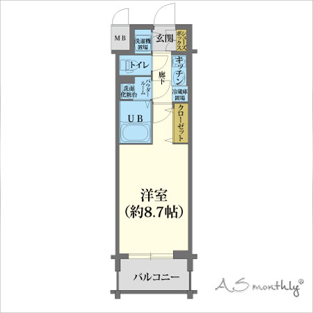 江坂駅前(1000703)　間取り